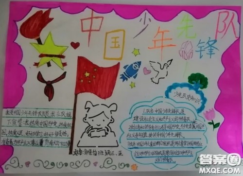 2021少先队员寒假10课手抄报 关于少先队员寒假10课的手抄报图片