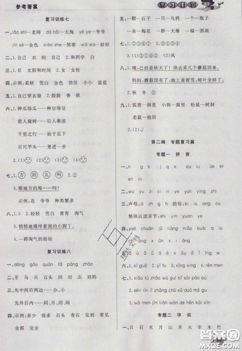 2021品至教育假期复习计划寒假衔接一年级语文人教版答案 2021品至教育假期复习计划寒假衔接一年级语文人教版答案