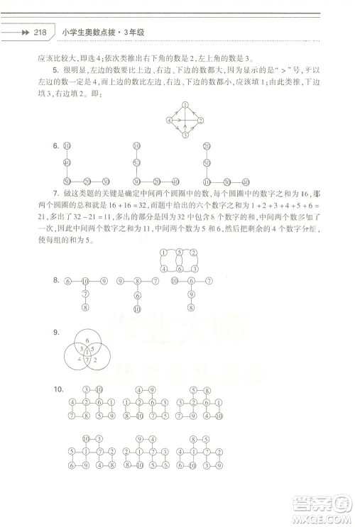 知识出版社2021小学生奥数点拨三年级答案