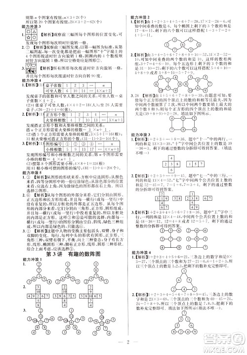 崇文书局2021举一反三小学奥数创新思维三年级A版答案