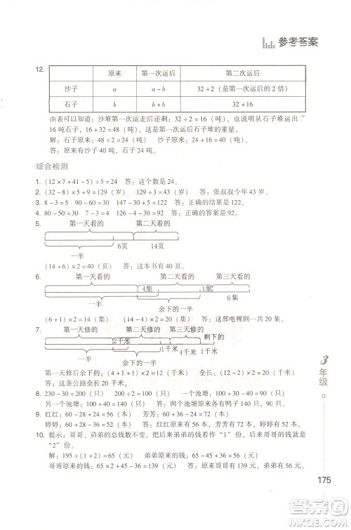 青岛出版社2021小学生应用题举一反三三年级答案 青岛出版社2021小学生应用题举一反三三年级答案