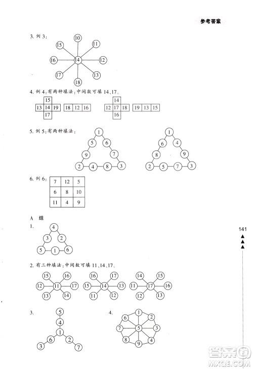 宁波出版社2021小学生轻松学奥数三年级答案