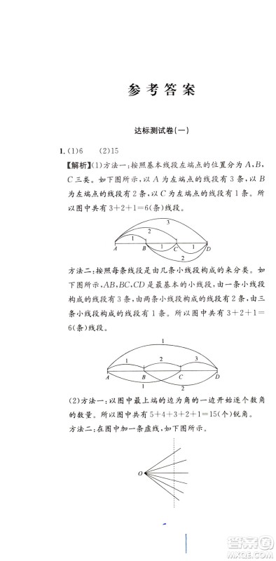 陕西人民教育出版社2021小学奥数举一反三达标测试三年级答案