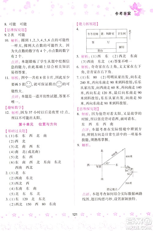 陕西人民教育出版社2021小学数学计算题100+天天练三年级答案