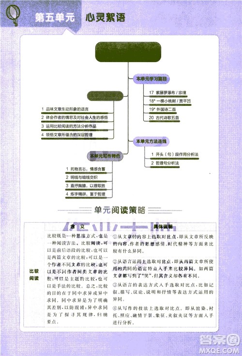 北京教育出版社2021年倍速学习法七年级语文下册人教版答案
