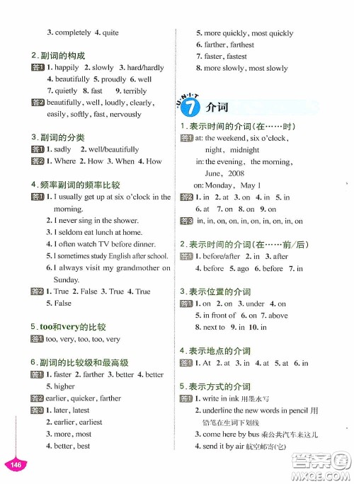 外文出版社2021无敌小学英语语法练习题集答案 外文出版社2021无敌小学英语语法练习题集答案