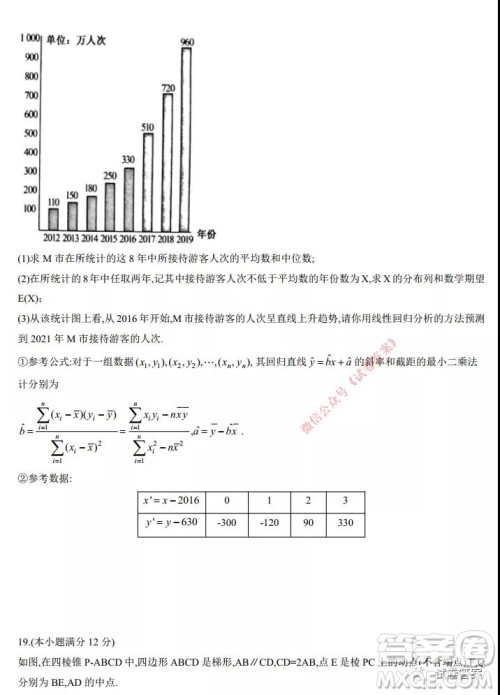 九师联盟2020-2021学年高三2月质量检测理科数学试题及答案