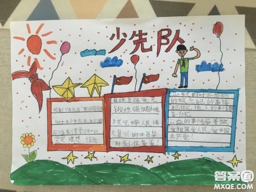 争做新时代好队员手抄报 关于争做新时代好队员的手抄报图片内容