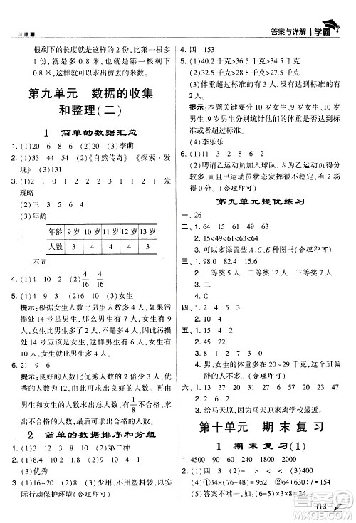甘肃少年儿童出版社2021春经纶学典学霸数学三年级下苏教版答案 甘肃少年儿童出版社2021春经纶学典学霸数学三年级下苏教版答案