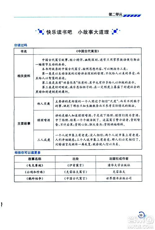 江苏凤凰美术出版社2021小学语文学霸三年级下册全国版答案