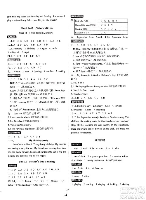 陕西师范大学出版总社有限公司2021小学学霸作业本英语四年级下JK教科版答案 陕西师范大学出版总社有限公司2021小学学霸作业本英语四年级下JK教科版答案