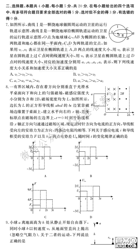 炎德英才大联考长郡中学2021届高三月考试卷六物理试题及答案 炎德英才大联考长郡中学2021届高三月考试卷六物理试题及答案
