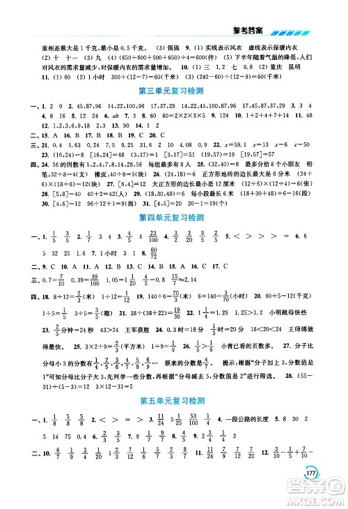 江苏凤凰美术出版社2021小学数学学霸五年级下册江苏版答案 江苏凤凰美术出版社2021小学数学学霸五年级下册江苏版答案
