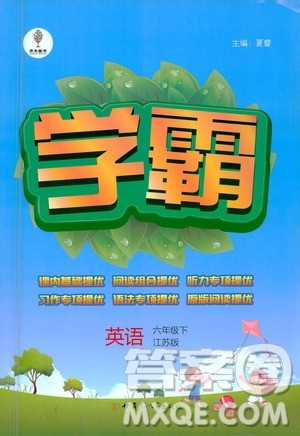 甘肃少年儿童出版社2021春经纶学典学霸英语六年级下江苏版答案 甘肃少年儿童出版社2021春经纶学典学霸英语六年级下江苏版答案