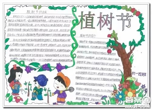 2021植树节手抄报图片汇总 关于2021植树节手抄报图片简单又好看