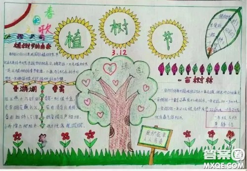 2021植树节手抄报图片汇总 关于2021植树节手抄报图片简单又好看