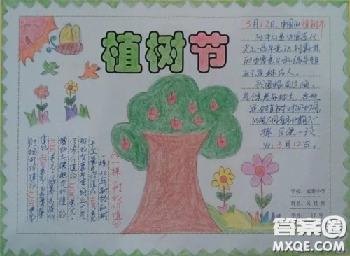 2021植树节手抄报图片汇总 关于2021植树节手抄报图片简单又好看