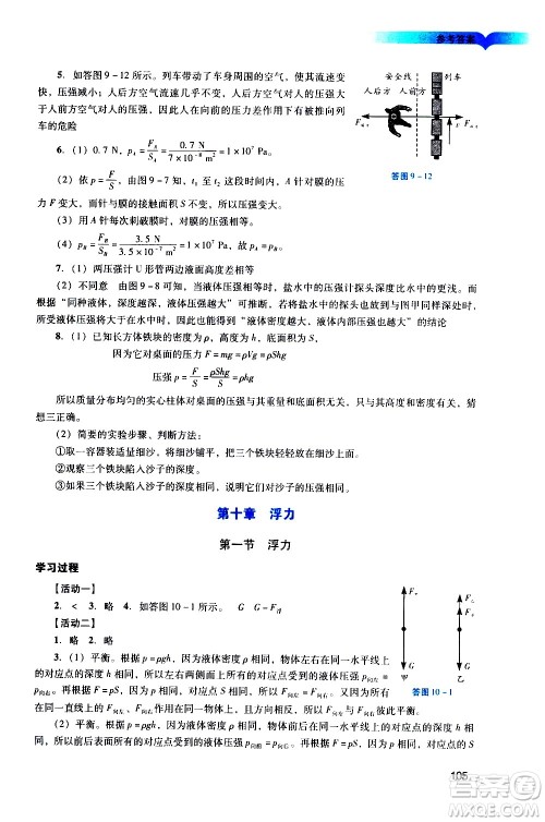 广州出版社2021阳光学业评价物理八年级下册人教版答案 广州出版社2021阳光学业评价物理八年级下册人教版答案