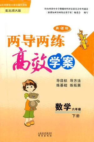 希望出版社2021新课标两导两练高效学案数学六年级下册北师大版答案