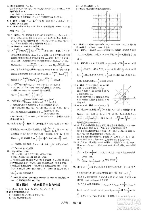 甘肃少年儿童出版社2021学霸题中题数学八年级下册人教版答案