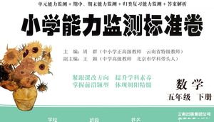 云南教育出版社2021小学能力监测标准卷数学五年级下册人教版答案