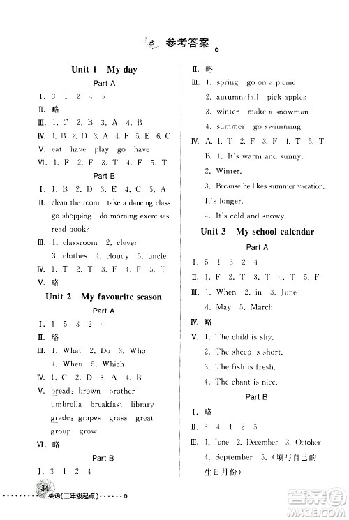 人民教育出版社2021英语配套练习与检测三年级起点五年级下册人教版答案 人民教育出版社2021英语配套练习与检测三年级起点五年级下册人教版答案