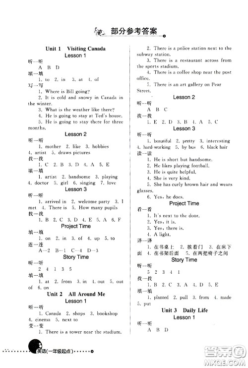 人民教育出版社2021英语配套练习与检测一年级起点六年级下册人教版答案 人民教育出版社2021英语配套练习与检测一年级起点六年级下册人教版答案