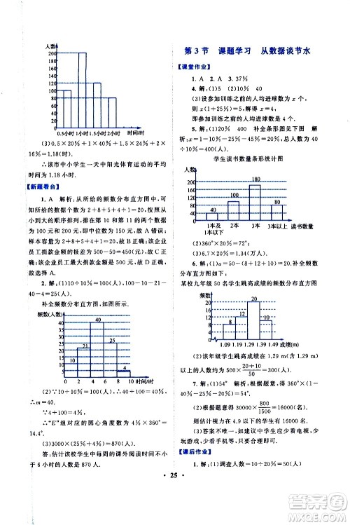 黄山书社2021启东黄冈作业本七年级下册数学人民教育版答案