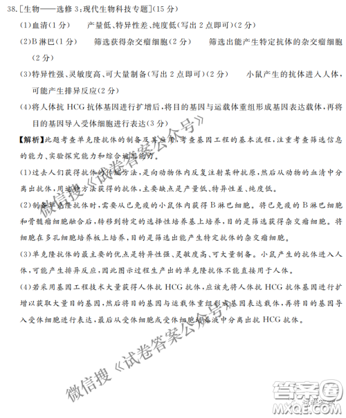 南宁市2021届高中毕业班第一次适应性测试理科综合试卷及答案 南宁市2021届高中毕业班第一次适应性测试理科综合试卷及答案