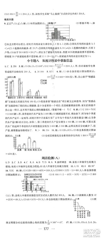 阳光出版社2021精英新课堂七年级数学下册人教版答案