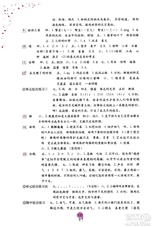 海燕出版社2021语文学习与巩固四年级下册人教版答案 海燕出版社2021语文学习与巩固四年级下册人教版答案