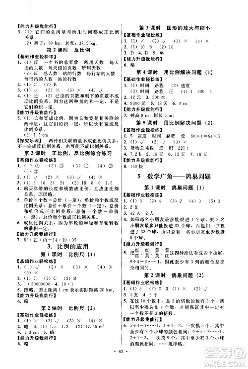 人民教育出版社2021能力培养与测试数学六年级下册人教版湖南专版答案 人民教育出版社2021能力培养与测试数学六年级下册人教版湖南专版答案
