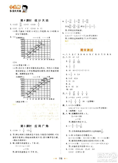 教育科学出版社2021春季53天天练小学数学五年级下册SJ苏教版答案 教育科学出版社2021春季53天天练小学数学五年级下册SJ苏教版答案