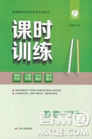 江苏人民出版社2021春雨教育课时训练八年级数学下册浙江教育版答案