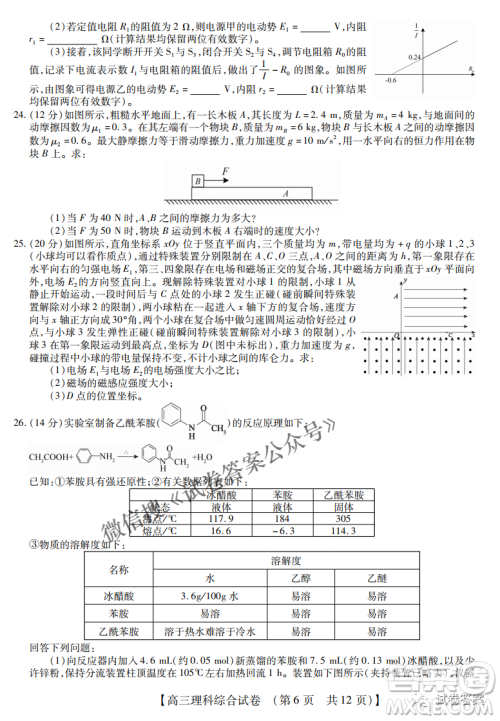 内蒙古2021高三年级三月模拟调研卷理科综合试题及答案 内蒙古2021高三年级三月模拟调研卷理科综合试题及答案
