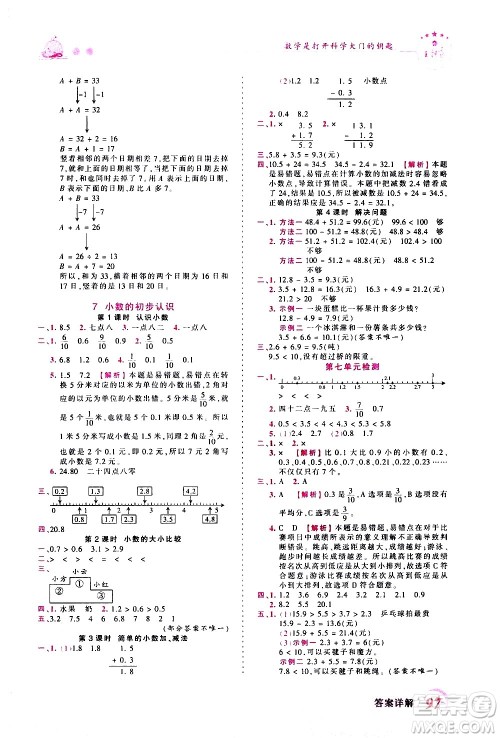 江西人民出版社2021王朝霞创维新课堂数学三年级下册RJ人教版答案 江西人民出版社2021王朝霞创维新课堂数学三年级下册RJ人教版答案