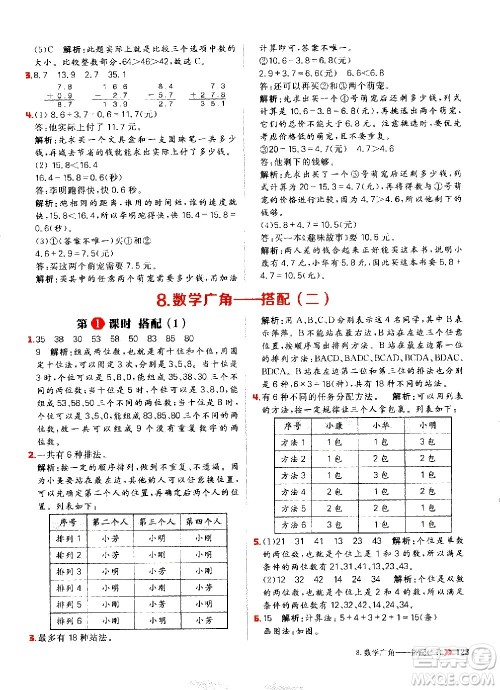 延边大学出版社2021春阳光计划小学同步数学三年级下册RJ人教版答案 延边大学出版社2021春阳光计划小学同步数学三年级下册RJ人教版答案