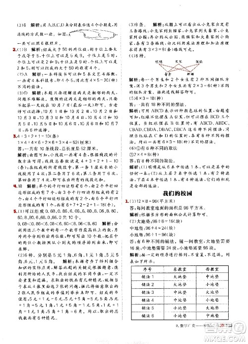 延边大学出版社2021春阳光计划小学同步数学三年级下册RJ人教版答案 延边大学出版社2021春阳光计划小学同步数学三年级下册RJ人教版答案