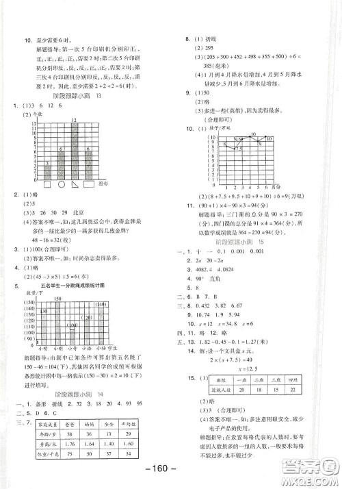 开明出版社2021全品学练考四年级数学下册北师大版答案