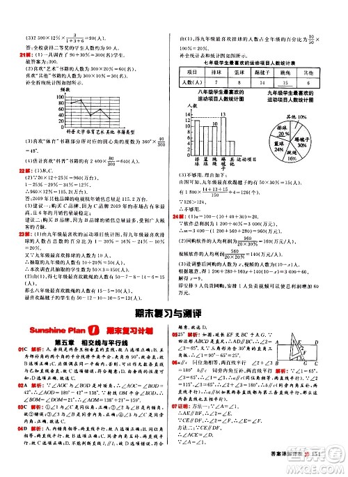 黑龙江教育出版社2021春阳光计划初中同步数学七年级下册R人教版答案