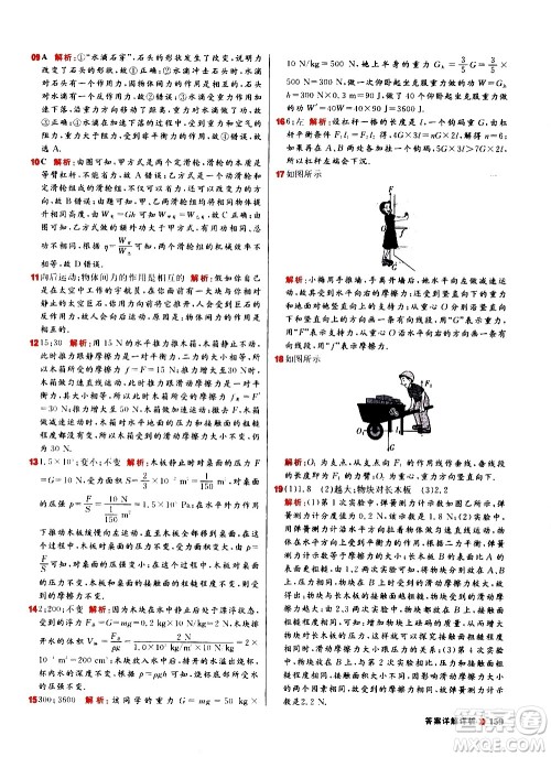 黑龙江教育出版社2021春阳光计划初中同步物理八年级下册R人教版答案