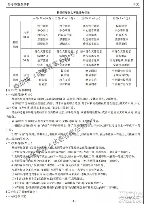 2021天府名校4月高三诊断性考试语文试题及答案 2021天府名校4月高三诊断性考试语文试题及答案