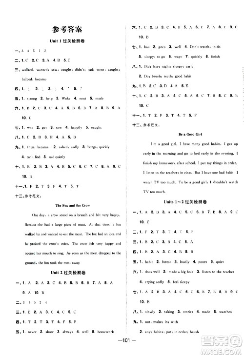 江西教育出版社2021阳光同学一线名师全优好卷英语六年级下册YL译林版答案 江西教育出版社2021阳光同学一线名师全优好卷英语六年级下册YL译林版答案