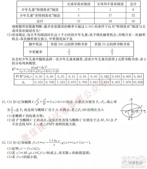 2021届长郡十五校高三联考第二次考试数学试卷及答案 2021届长郡十五校高三联考第二次考试数学试卷及答案