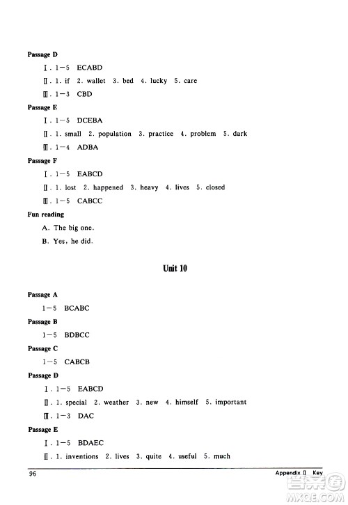 崇文书局2021长江全能学案英语阅读训练八年级下册人教版答案 崇文书局2021长江全能学案英语阅读训练八年级下册人教版答案
