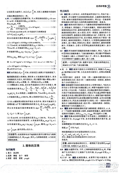 现代教育出版社2021走向中考考场物理八年级下册教育科学版答案 现代教育出版社2021走向中考考场物理八年级下册教育科学版答案