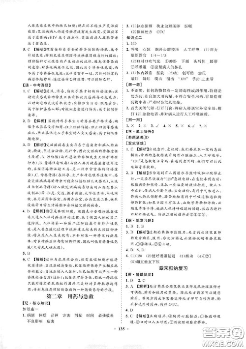 海南出版社2021新课程同步练习册八年级生物下册人教版答案