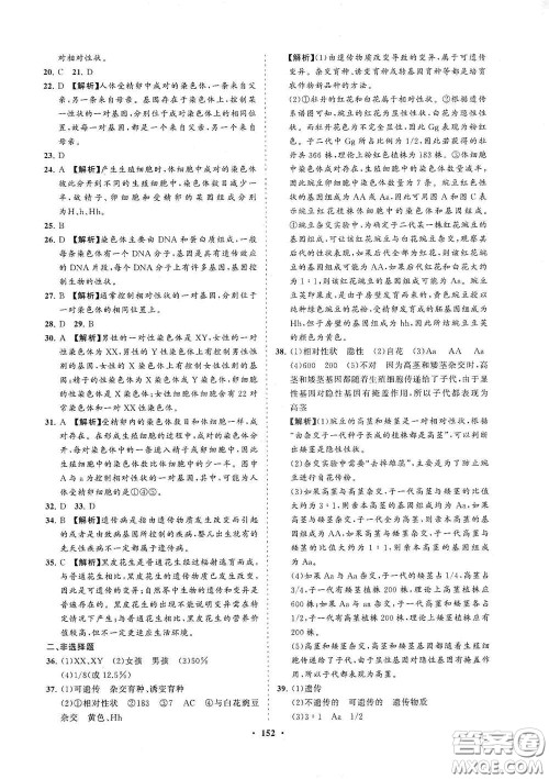 海南出版社2021新课程同步练习册八年级生物下册人教版答案