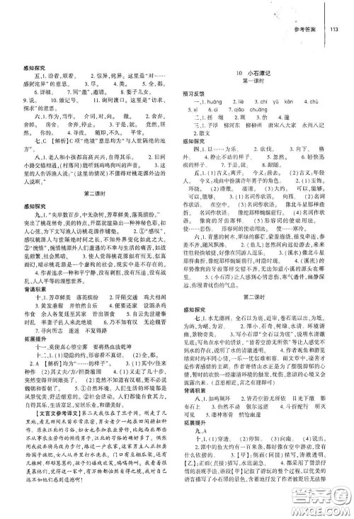大象出版社2021初中同步练习册八年级语文下册人教版山东省内专用答案