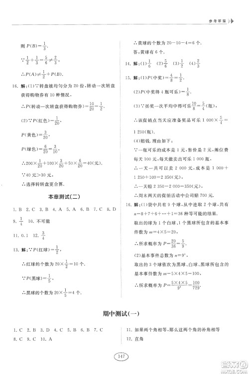 山东科学技术出版社2021初中同步练习册七年级数学下册鲁教版五四学制答案 山东科学技术出版社2021初中同步练习册七年级数学下册鲁教版五四学制答案